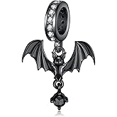 Lieditia Bat Charms 925 Sterling Silver Gothic Charms for Bracelets Halloween Jewelry Gifts for Women