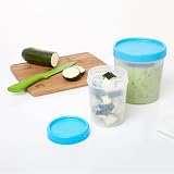 TATAY 0.4L Twist Screw-Top Plastic Food Container Blue 8.5x8.5x11.1 cm view 5