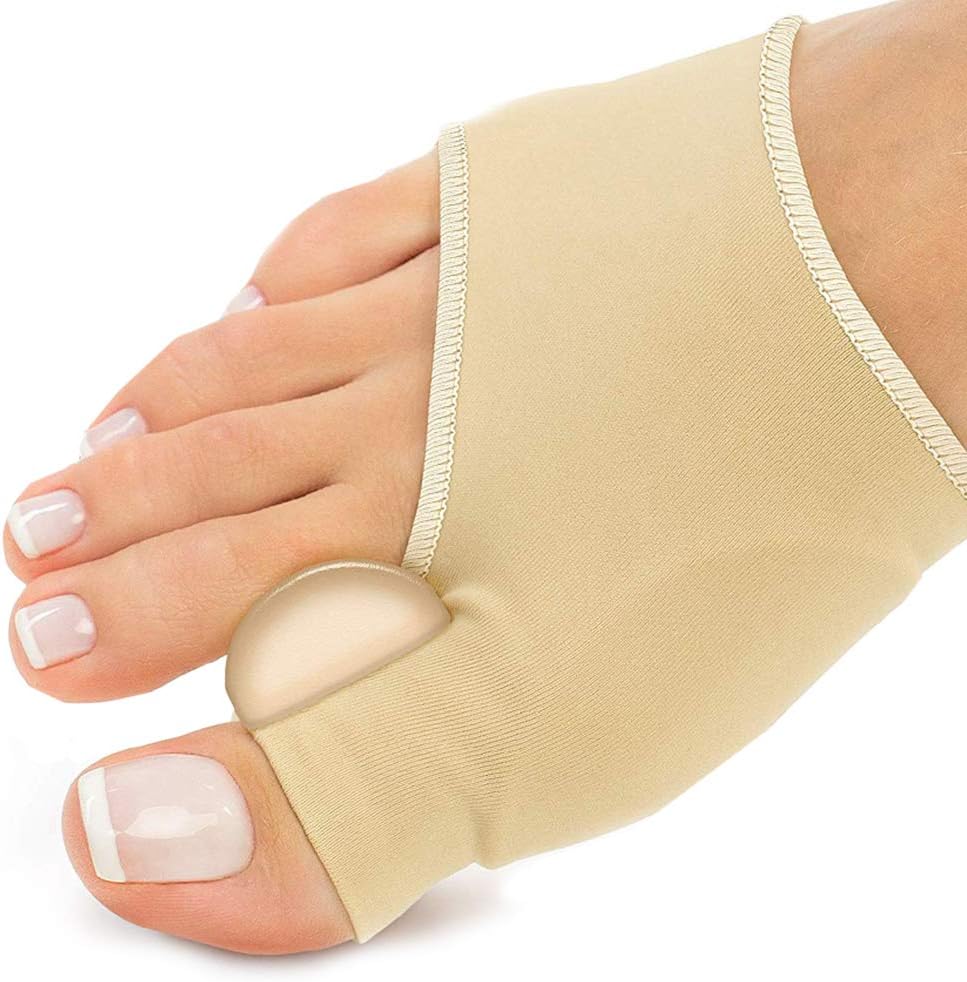 PediDoc™ Bunion Corrector – Bunion Relief Sleeves Bunion Pads Brace Cushions Toe Straightener with Gel Toe Separator, Spacer, Straightener and Spreader – Hallux Valgus Relief Big Toe Alignment