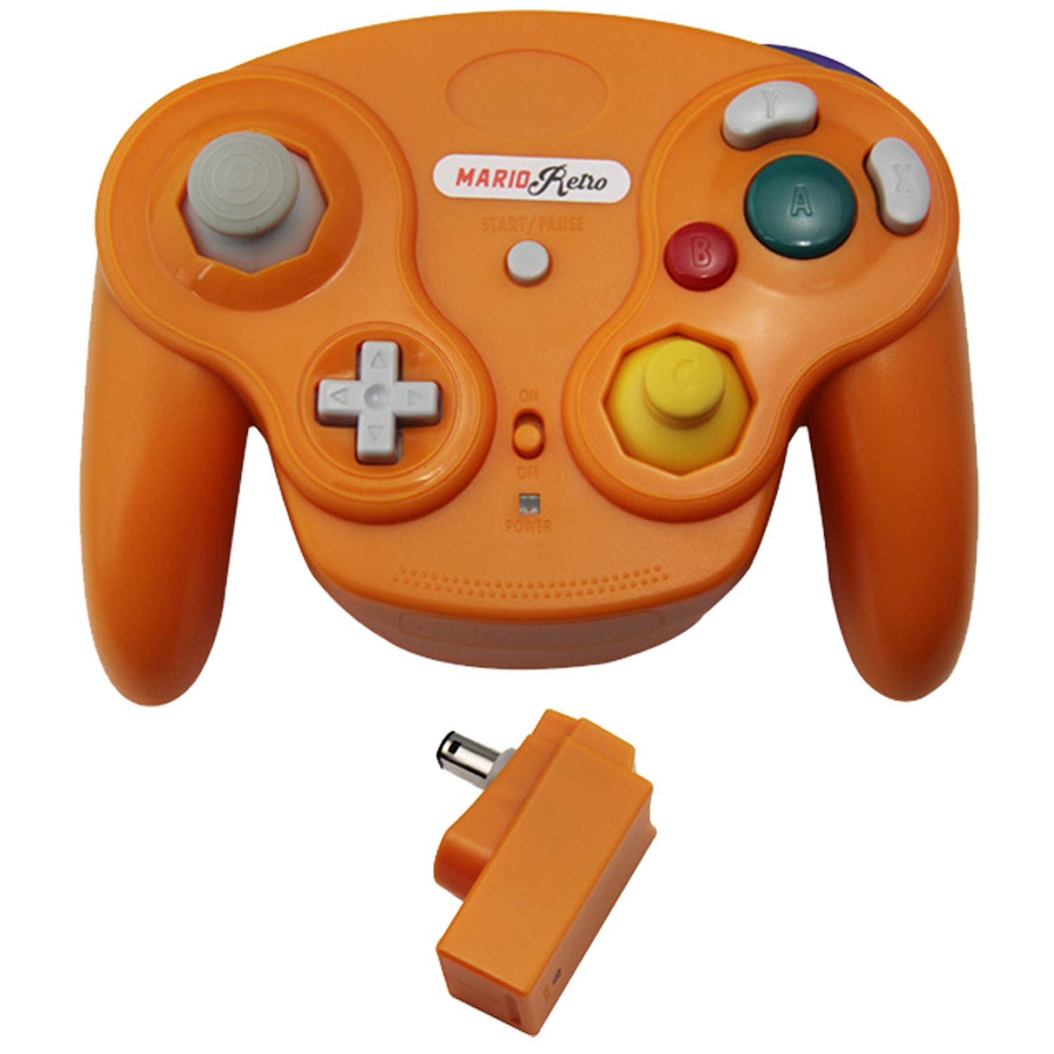 Mario Retro Wavebird Style Wireless Controller kompatibel für Gamecube