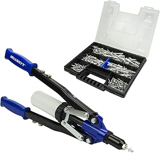 Nietzange I Blindnietzange I Hebelnietzange I Poppnietzange 3,2-6,4mm I inkl. 150 Alunieten im Sortimentskasten I Koffer