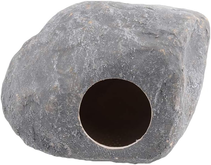 RYcoexs Reptile Box Lizard Snake Spider Scorpion Hamster Cave Nest Aquarium Decoration Grey