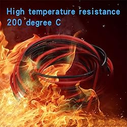 BNTECHGO 24 Gauge Silicone Wire red and Black Each
