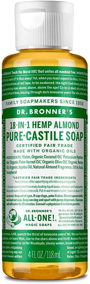 Dr. Bronner's Almond Pure-Castile Liquid Soap 946ml Organic Oils