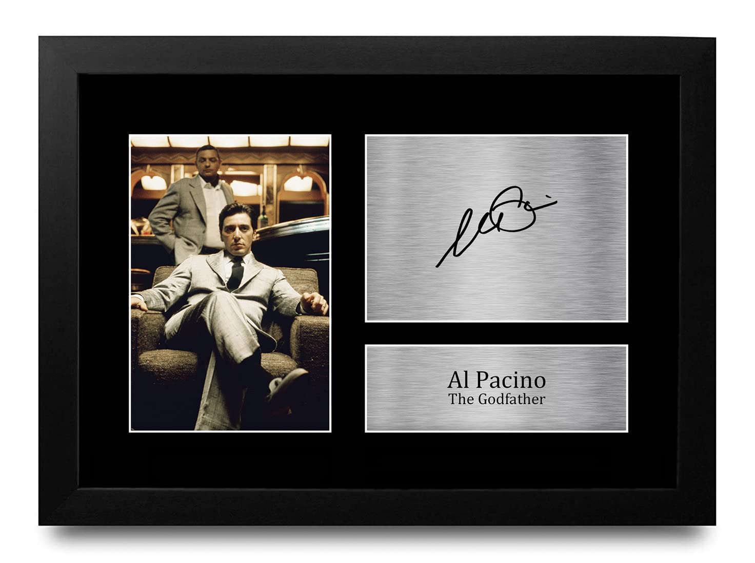 HWC Trading FR Al Pacino Gift Signed FRAMED A4 Printed Autograph The Godfather Gifts Print Photo Picture Display — image 1