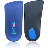 Dr. Foot's 3/4 Length Orthotics Insoles - Best Insoles for Corrects Over-Pronation, Fallen Arches, Fat Feet - Plantar Fasciitis, Heel Spurs and Other Foot Conditions -1 pair(XL - M11.5-13.5)