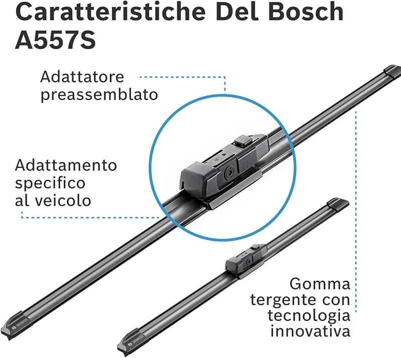 Bosch Aerotwin eA 557 S Tergicristalli Anteriori 700 mm / 400 mm