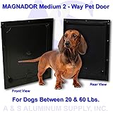Magnador Pet Door, Medium, Bronze, Standard Magnet.