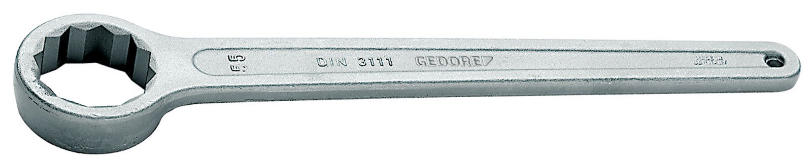 GEDORE Single Ring Spanner Straight 55 mm, 1 Piece, 308 55