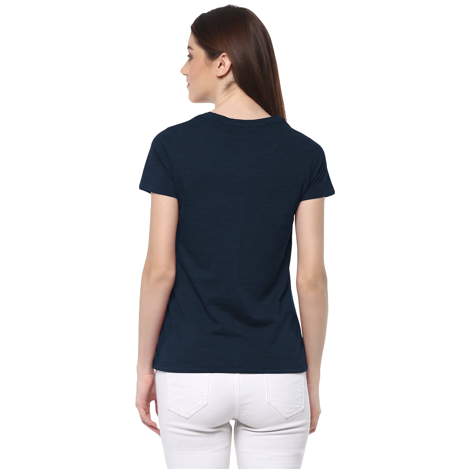 chkokko half sleeves round neck tshirts for women