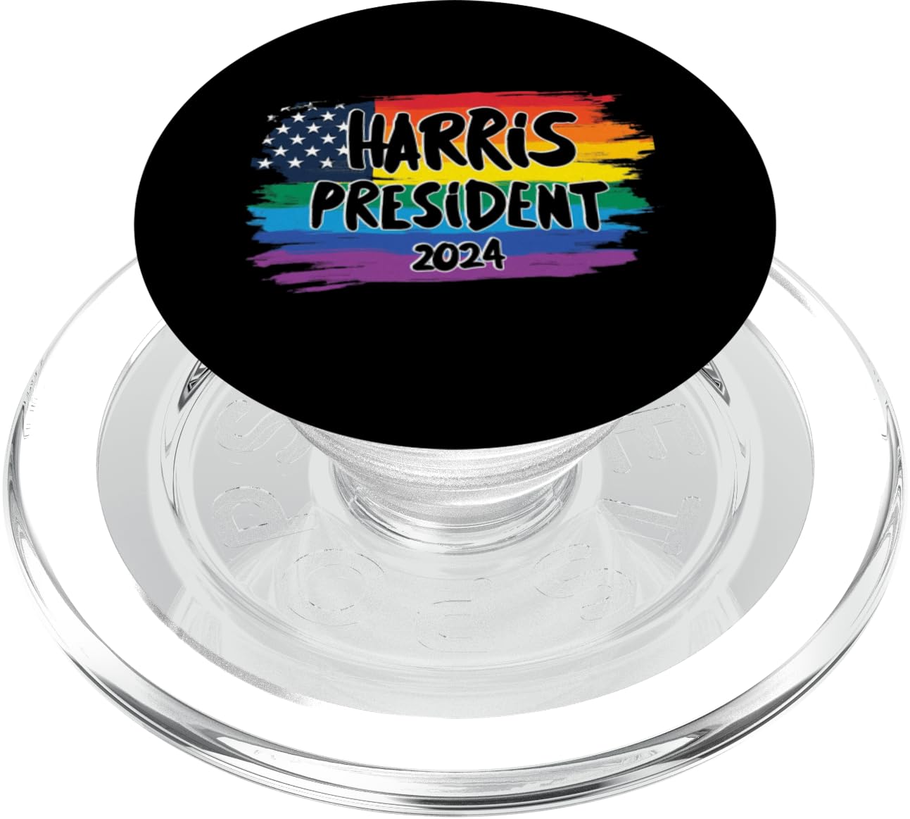 HARR'S PRESIDENT 2024 USA Pride Flag PopSockets PopGrip for MagSafe