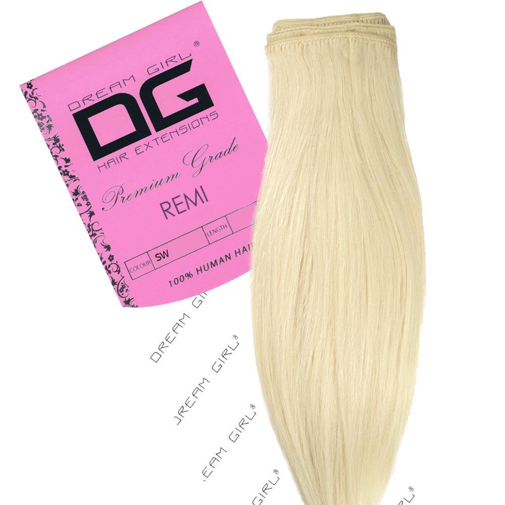 Dream Girl 16 Inch Colour Snow White Remi Weft Hair Extensions