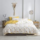 Loussiesd Floral Duvet Cover Set Kids Girls Women 2 Pillow Shams King view 2