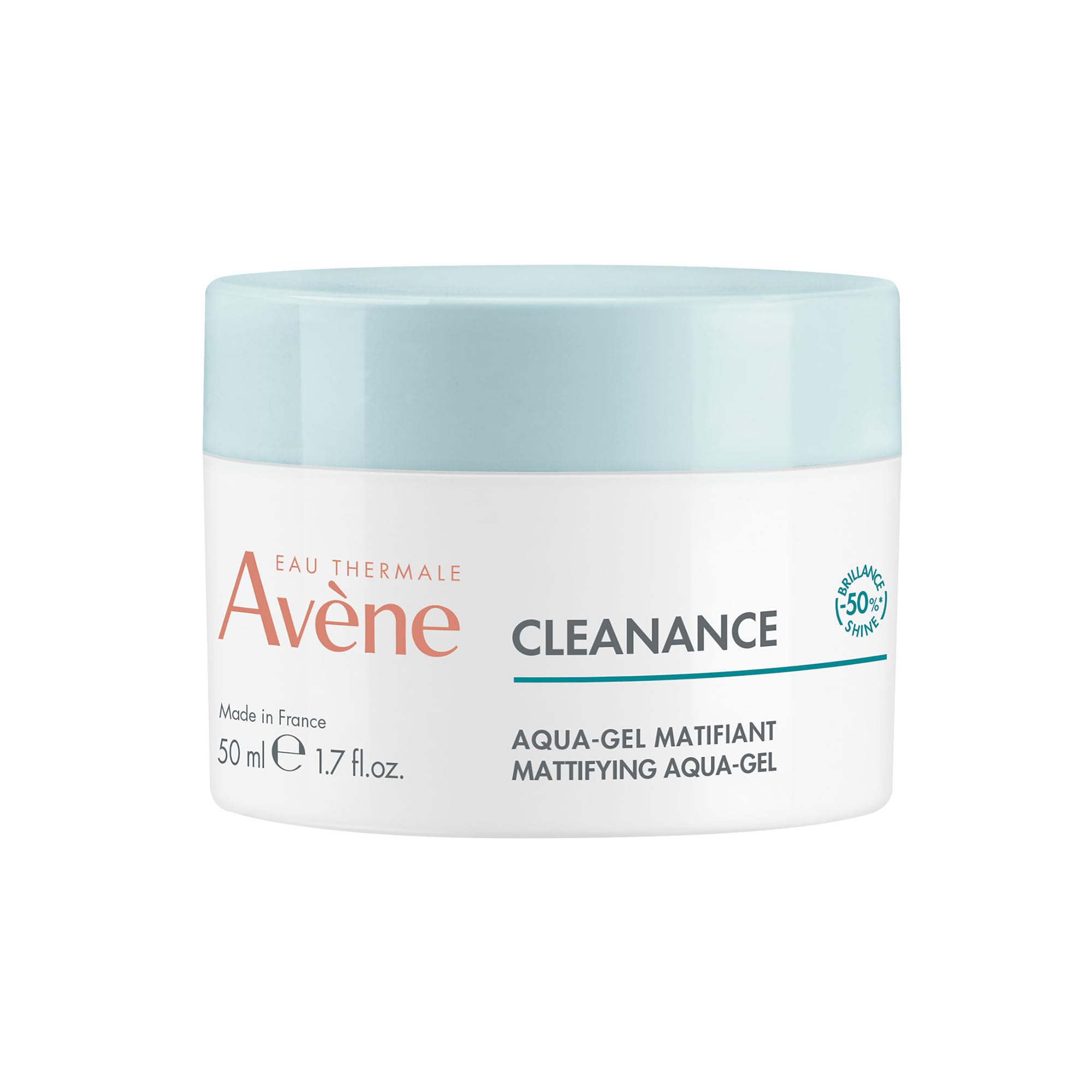 Avène Cleanance Mattifying Aqua Gel 50ml, Oily Skin Moisturiser, Mattifying Gel, Anti Shine, Acne Prone Skin, Lightweight Hydration