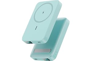 Magnetic Portable Charger 10800mAh Wireless Power Bank with Foldable Stand,LED Display 25W USB-C in/Out Fast Charging Externa