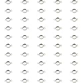 Shapenty 50PCS Stainless Steel Round Bezel Blank Links Pendant Tray Connectors with Double Loops for Earrings Bracelet Necklace Keychain DIY Craft Resin Glass Cabochon Jewelry Making Project (8mm)