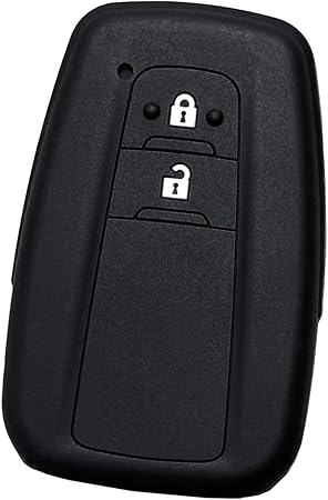 Amazon Ikt トヨタ車用 スマートキー用シリコンカバー 2ボタン ブラック プリウス50系 Rav4 クラウン カムリ C Hr ランドクルーザープラド カローラスポーツ など 専用設計でピッタリサイズ 傷防止に最適 さらさらシリコンで手触り快適 Toyota車用 Ts