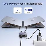 UGREEN Ethernet Splitter 1 to 2 1000Mbps USB-C Power Cable LAN RJ45 view 2