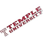 Desert Cactus Temple University Sticker Owls TU Name Logo Vinyl Decal Laptop Water Bottle Car Scrapbook (8 Inch Sticker)