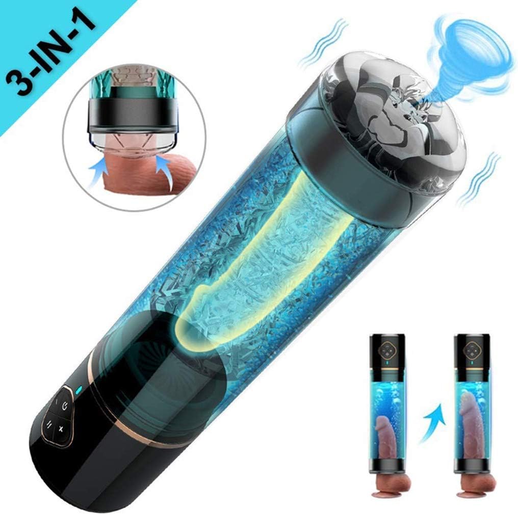 Wppp- Relaxing Toy 3-in-1 Men's Pěnnis Vacuum Pùmp Enhanced Training Device
