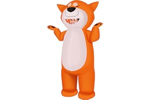 M MH ZONE Inflatable Dog Costume for Adult(Kids) Funny Halloween Costumes Cosplay Fantasy Blow up Costume