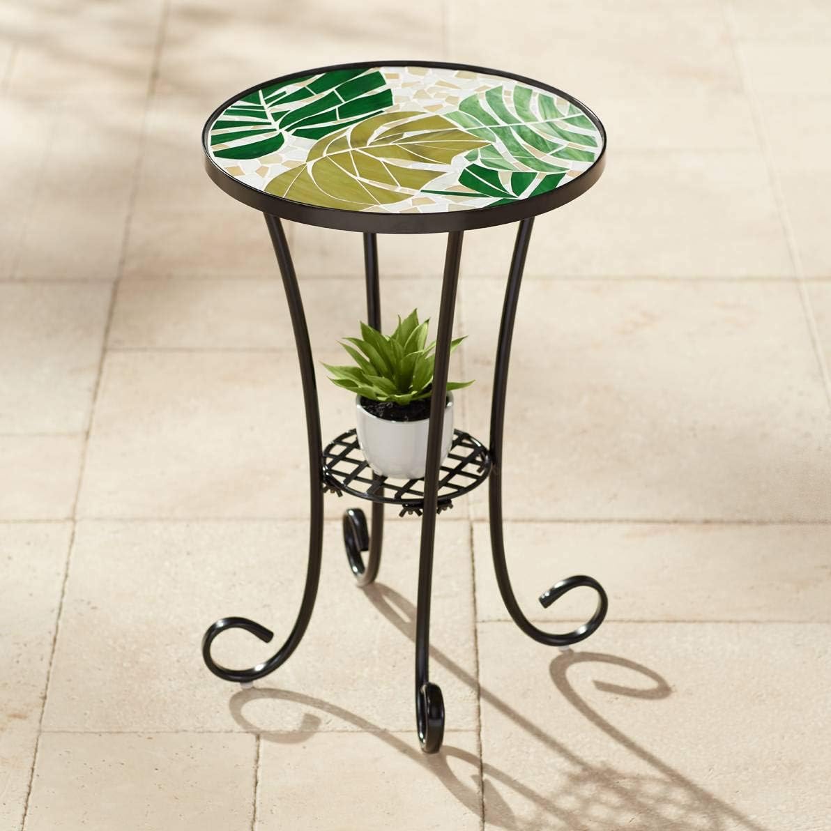 Best outdoor end table mosaic