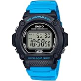 Casio W219H Series | Men&rsquo;s Digital Watch | 50M WR | LED Illuminator | 100 SEC Chronograph | 1/100 SEC Stopwatch | Daily Alarm | Hourly Time Signal | Auto Calendar | 7 Year Battery
