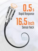 TOPTES PT520A Natural Gas Detector with 43.5cm Gooseneck Orange view 2