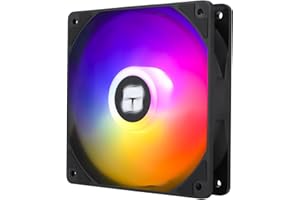 Thermalright TL-C12C-S CPU Fan 120mm ARGB Case Cooler Fan, 4pin PWM Silent Computer Fan with S-FDB Bearing Included, up to 1550RPM Cooling Fan