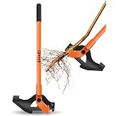 Small Size Sapling Puller, 1/4" - 3/4" Heavy-Duty High-Leverage Tree Puller Tool, Fully Uproots Woody Stems &frac14; inch - &frac34; inch in, Fit for Trees, Shrubs, Vines and Thorns with Large Root Systems