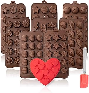 mixed24 10er Set Silikon Backform Schaber Pralinenform Schokoladenform