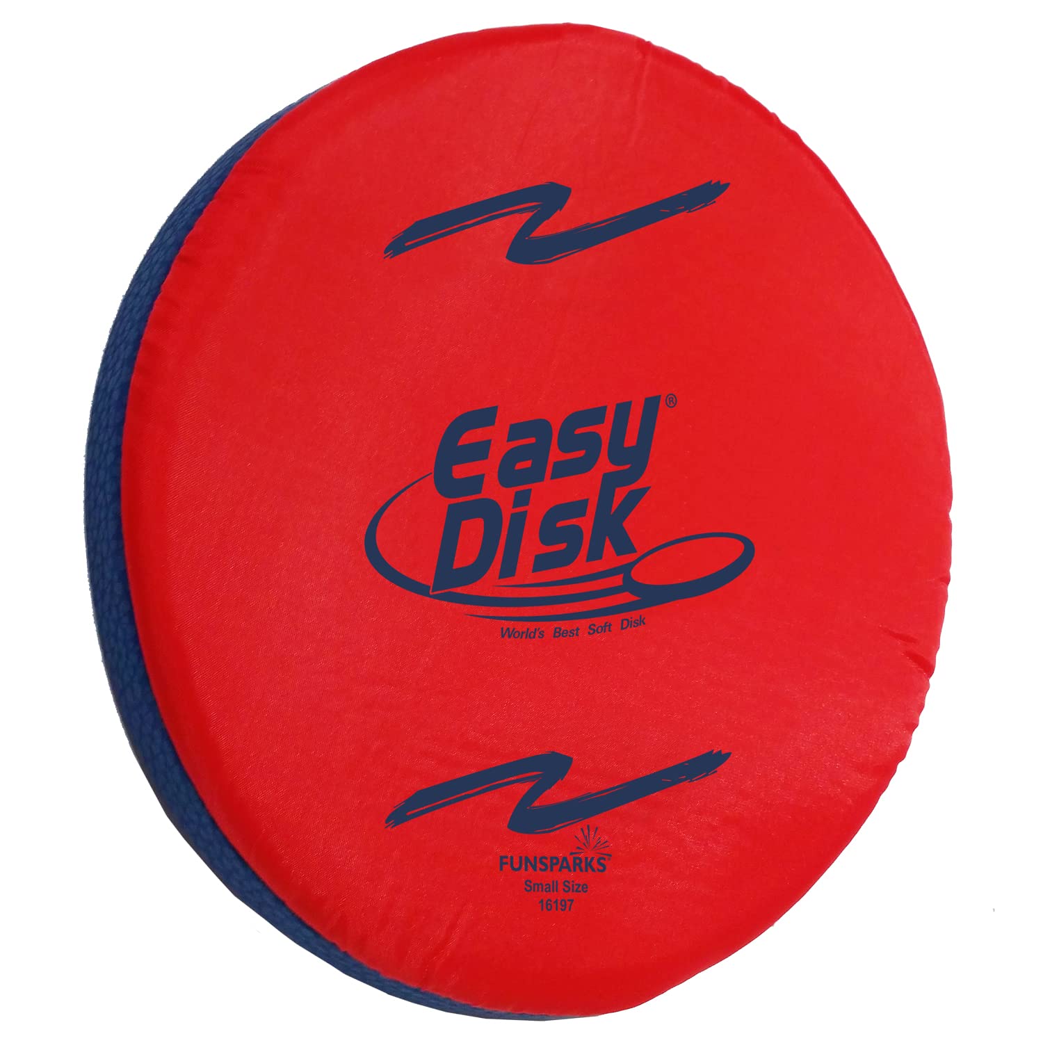 Photo 1 of Funsparks Easy Disk Red Small - Soft Catch Flying Disc - Indoors or Outdoors for Kids, Beginners or Advanced Ultimate Flying Disc Players - Kids and Adults - Improves Hand Eye Coordination and Focus