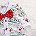 Oklady Valentines Baby Girl Boy Snowflake Coat+Romper Playsuit Bow Outfits Clothes 2pcs