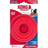 KONG Donut Dog Toy, Natural Rubber Chew Toy, for Medium/Large Dogs | Durable KONG Natural Rubber Chew &amp; Fetch Toy That Promotes Healthy Teeth &amp; Gums with a Fun Bounce &amp; Easy Roll