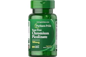 PURITAN'S PRIDE Puritans Pride Chromium Picolinate 500 Mcg Yeast Free, 100 Count