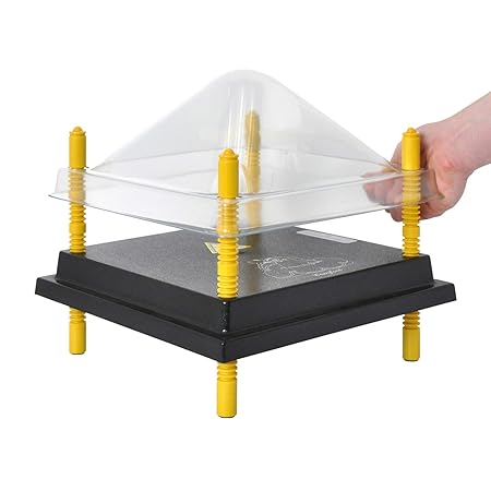 Schutzabdeckung für Wärmeplatte Comfort 25x25cm, Kunststoff (Pet), Abdeckung, Schutzhaube, Deckel, Kükenaufzucht