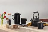 Le Creuset Stoneware Cafetière French Press 1 L Satin Black 91028200000000 view 4