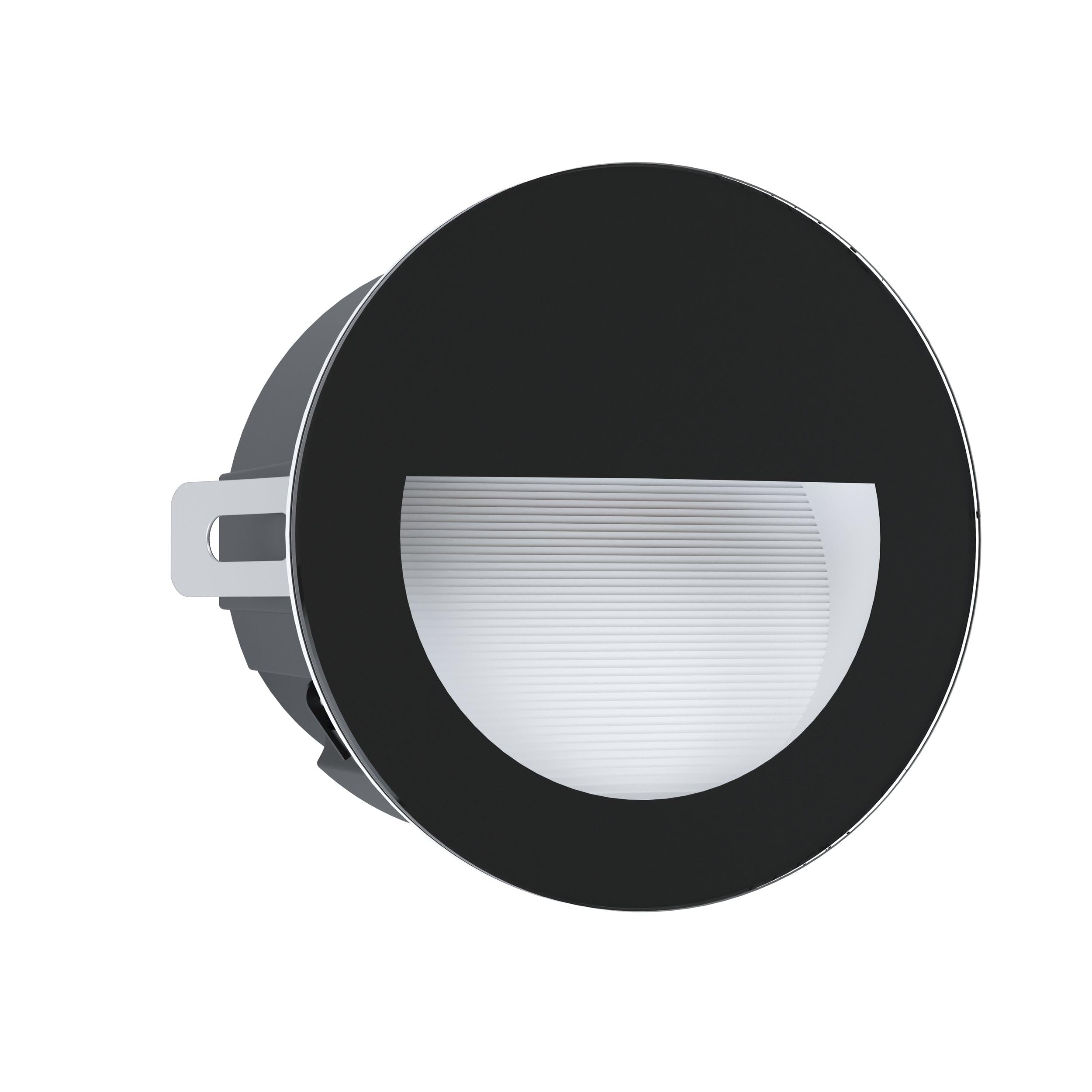 Eglo Recessed Outdoor spot Light Aracena, LED Garden Spotlight Made of Glass, Plastic and Aluminium, Black Outside lamp, Neutral White, IP64, Ø 4.9 inches