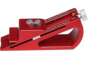 Mightree Setup Block Height Gauge, Adjustable Router Setup Bars with 1/64" up to 1-1/16" Range, Table Saw Blade Height Gauge, Woodworking Setup Bars