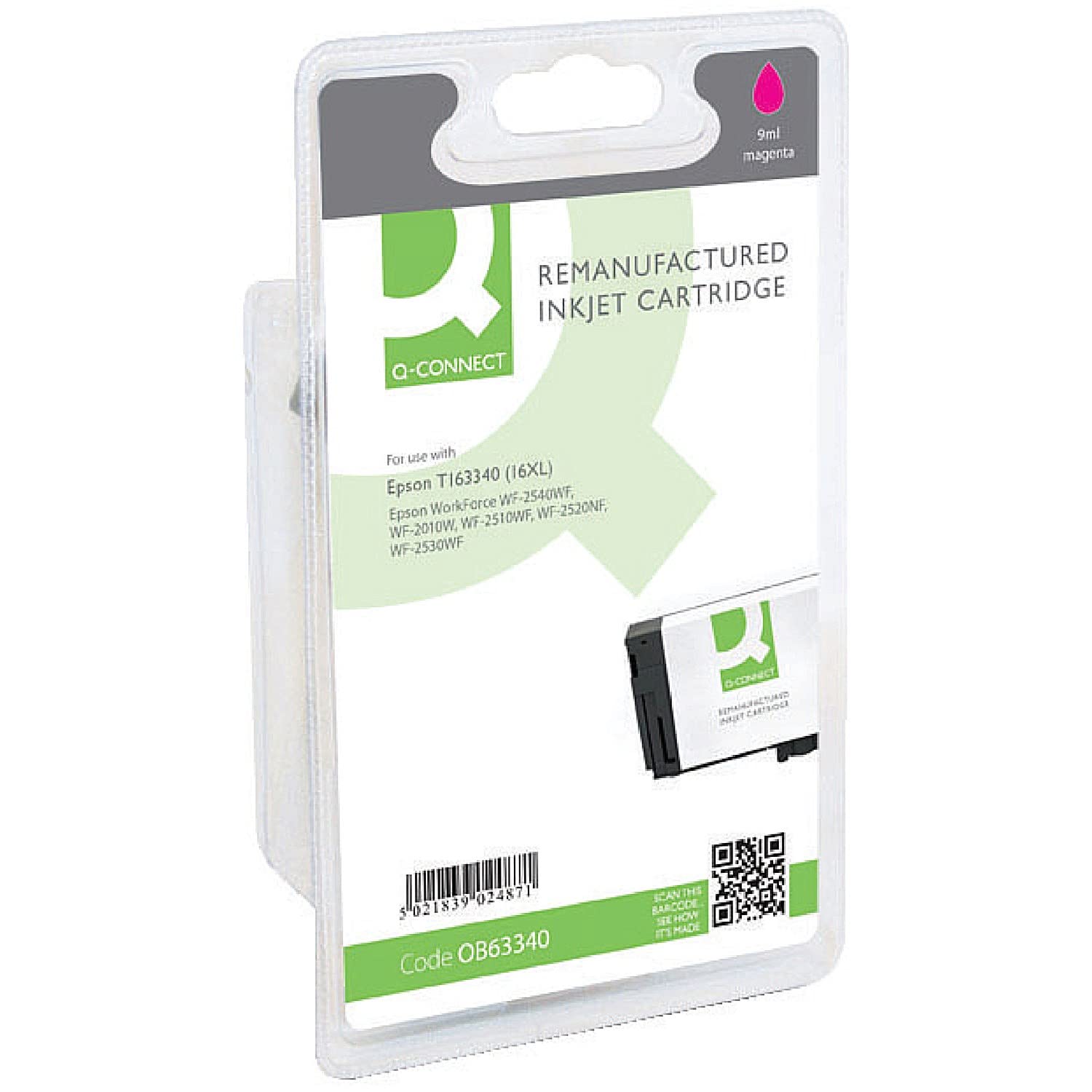 Q-Connect Epson 16XL Remanufactured Magenta Inkjet Cartridge High Yield