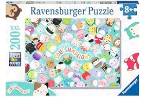 Ravensburger - Squishmallows - 200 Piece XXL Jigsaw Puzzle - Fun, Colorful Squad Scene - Larger Pieces for Growing Puzzle Ski