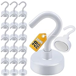 DIYMAG Magnetic Hooks, 30Lbs Strong Heavy Duty