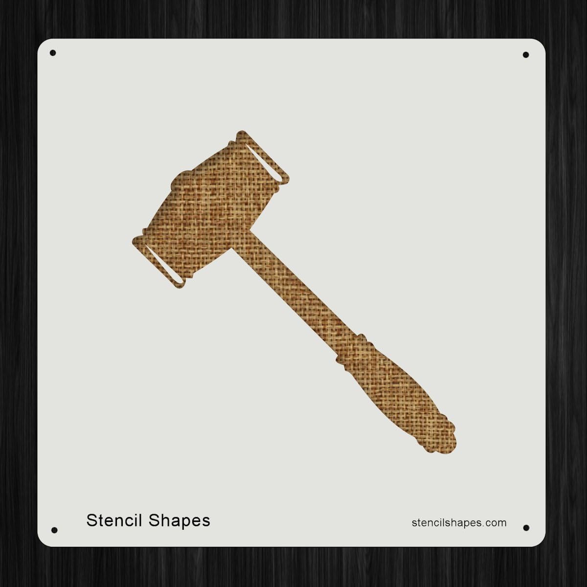 Gavel Court Hammer Justice Law Style 10455 DIY Plastic