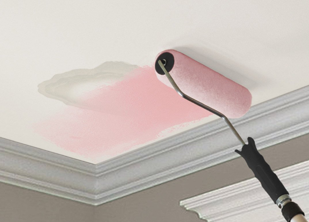 KILZ Color-Change Stainblocking Interior Ceiling Paint, White, 1-gallon