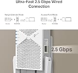 TP-Link RE405BE BE6500 Dual Band Wi-Fi 7 Extender 2.5 Gbps Port Easy Setup view 5