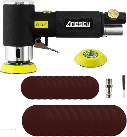 Mini Ponceuse Excentrique A Air Comprime 50 Mm 75mm Anesty Ponceuse Orbitale Air Sander 2 3 Petit Ponceuse Pneumatique Orbitale Amazon Fr Bricolage
