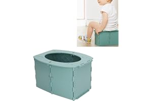 Foldable Potty, Reusable Portable Potty Seat, Training Toilet Seat for Kids Toddler, Lightweight & Easy to Clean, for Long Di