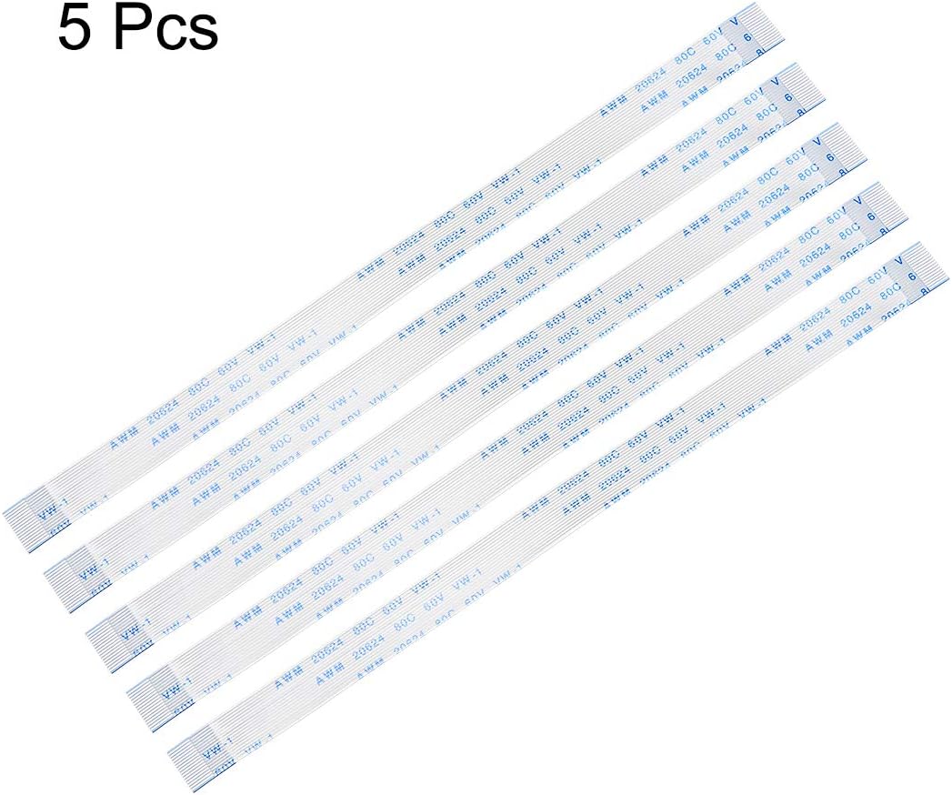 sourcing map Flexible Flat Cable, 16 Pins 0.5mm Pitch 150mm FPC FFC Flexible Ribbon Cable for LCD TV DVD Player Laptop 5Pcs (A Type) - Image 3
