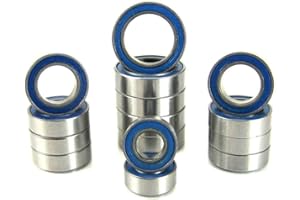 TRB RC Ball Bearing Kit (15) Blue Rubber Seals for Latrax 1/18 4WD Rally, Teton