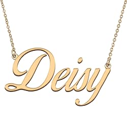 HUAN XUN Customized Custom Simple Any Name Necklace